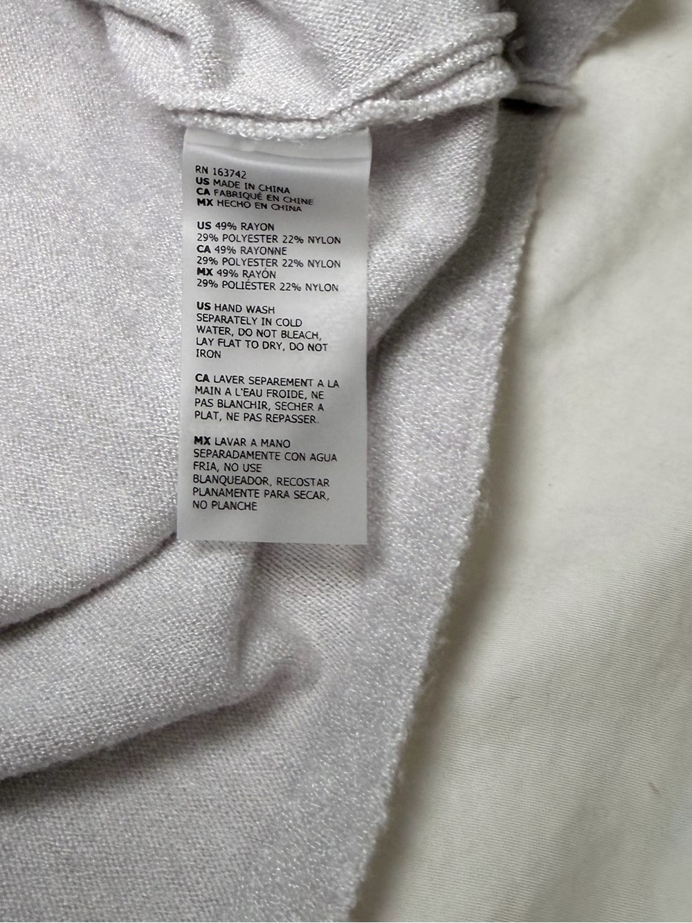 Light Gray Floral Appliqué Crewneck Sweater - Picture 4 of 6